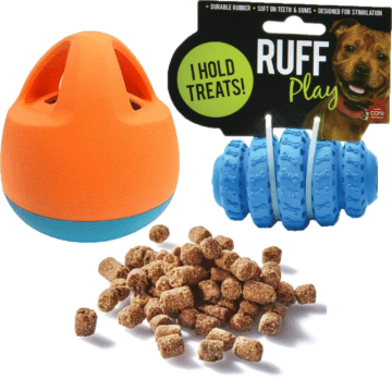 Dog Treat Toy with 100g Beef bites Pet Fare Delivery